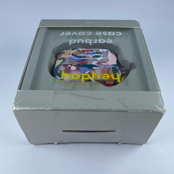 Heyday Earbud Case Covers for AirpodsGen3 w/ Ring Clip, Lounging People NWT - Picture 3 of 4